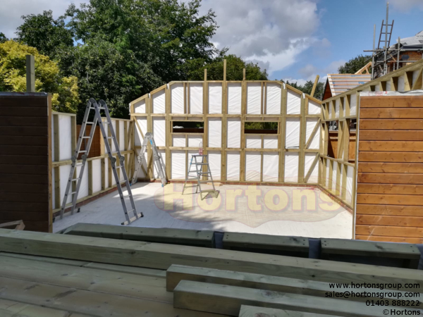 5.5m x 5.5m Double Garage Timber Framed